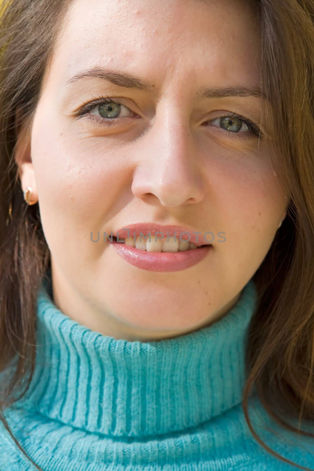 Portrait. Beautiful women face close up.