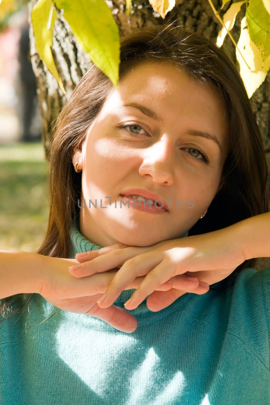 Portrait. Beautiful women face close up.