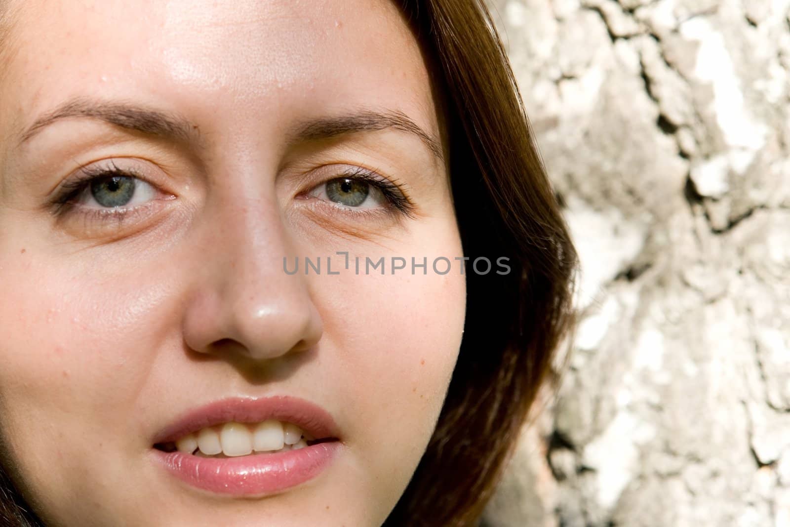 Portrait. Beautiful women face close up.