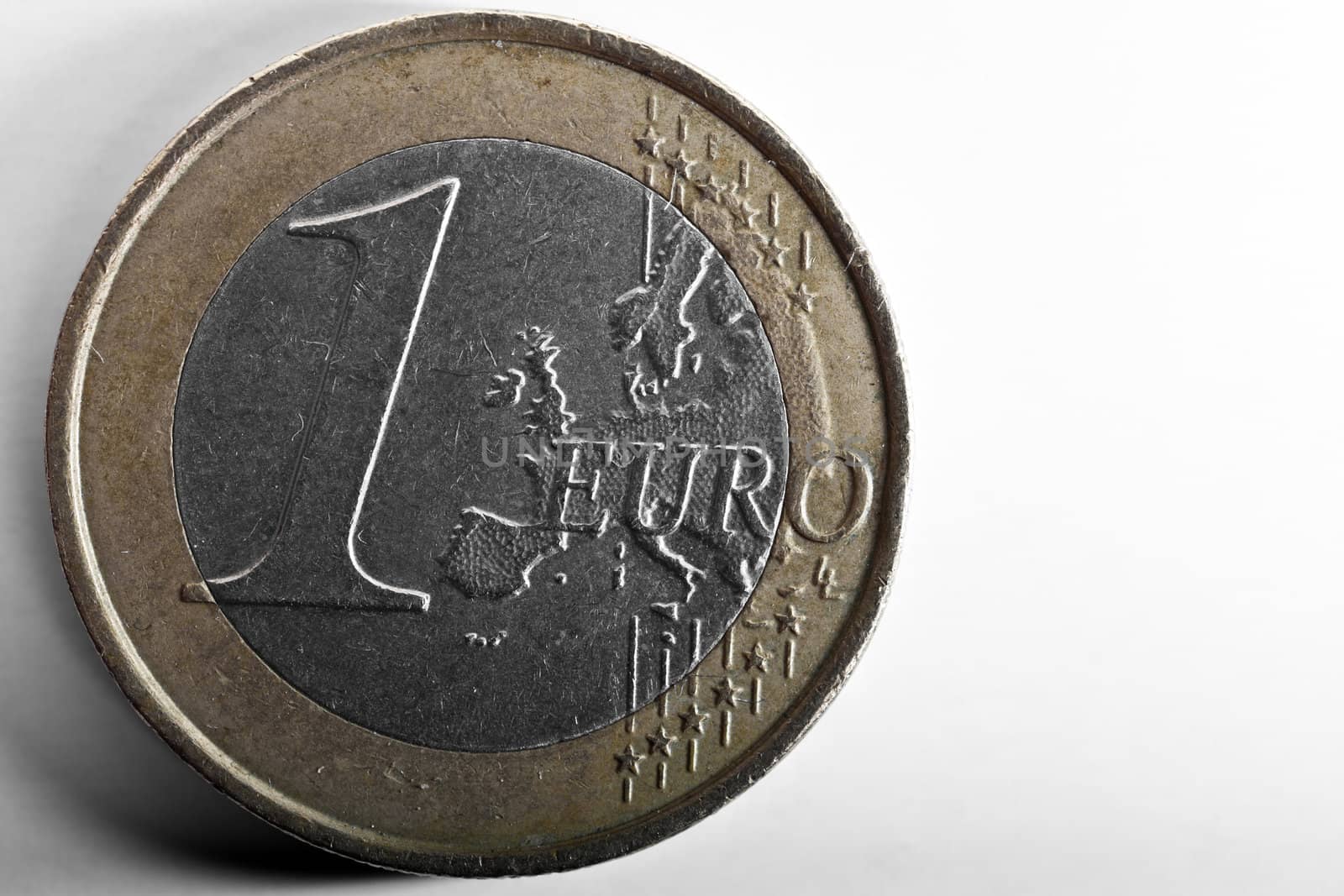 1 Euro Coin Macro by PhotoWorks