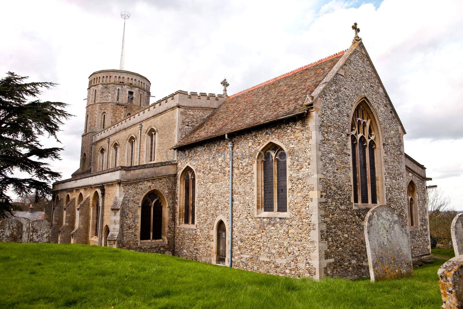 old english village church