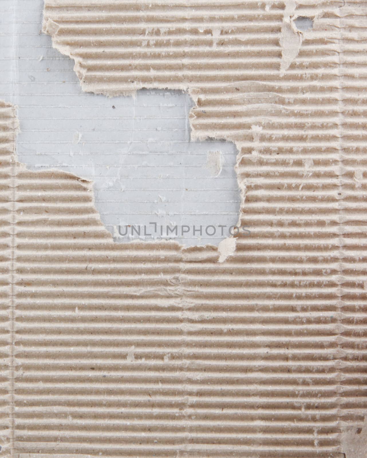 Corrugated cardboard.