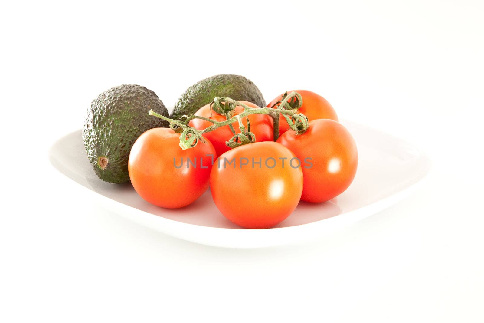 Tomatoes and avocados
