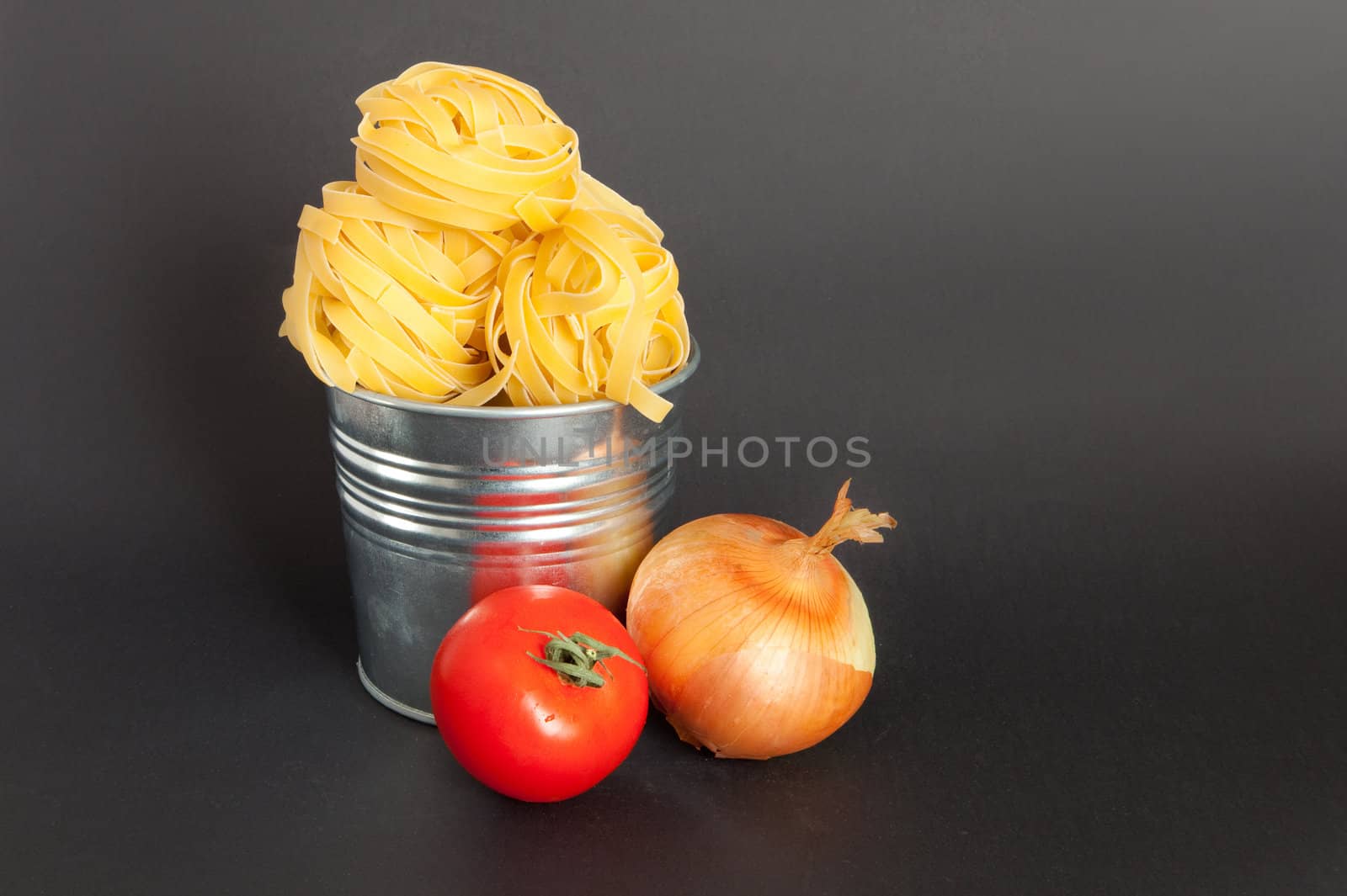 tagliatelle in a  tin