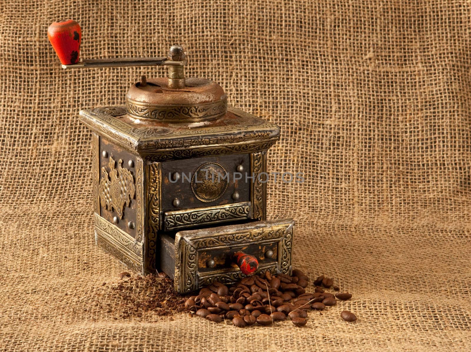 antique coffee grinder