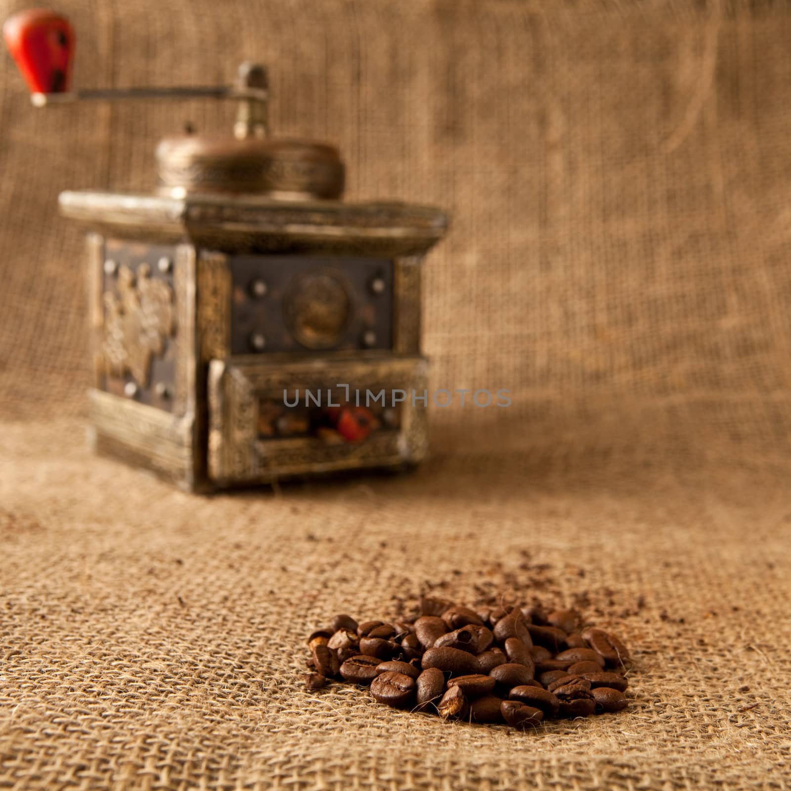 antique coffee grinder