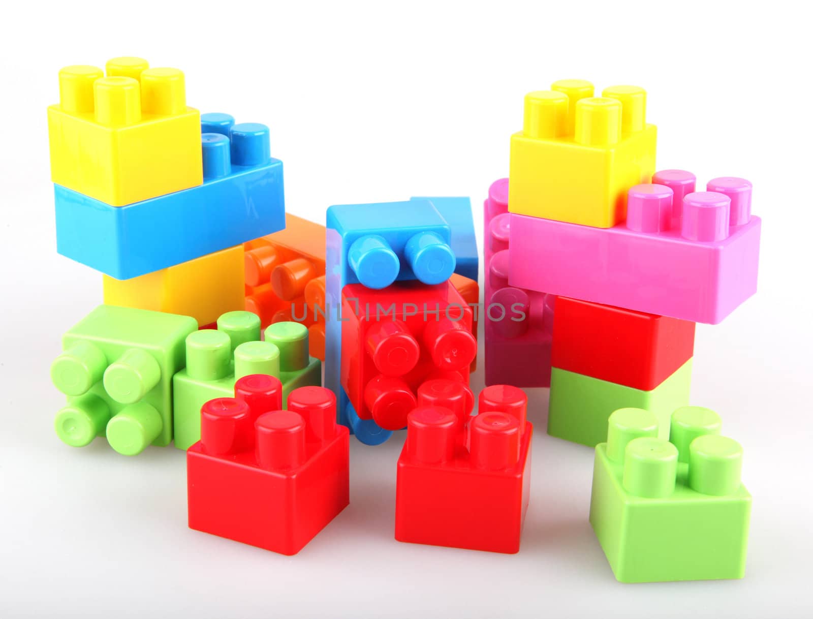Plastic building blocks