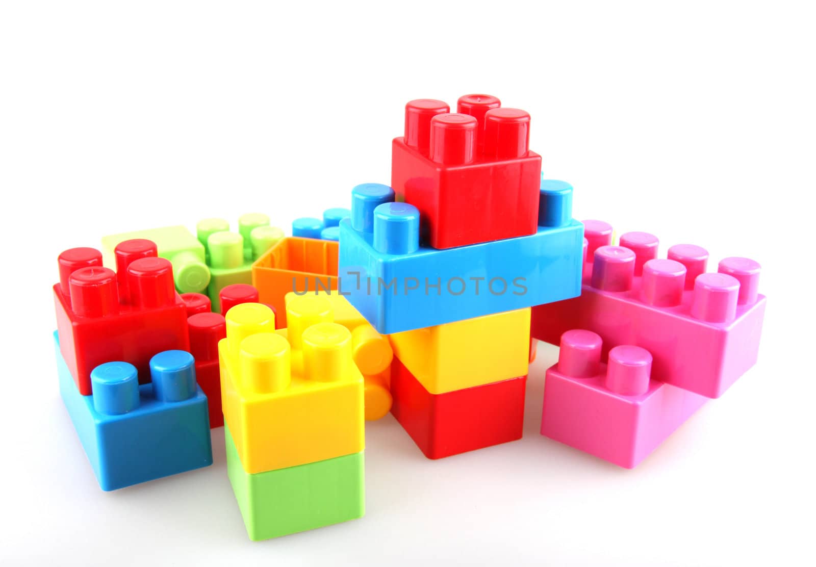 Plastic building blocks