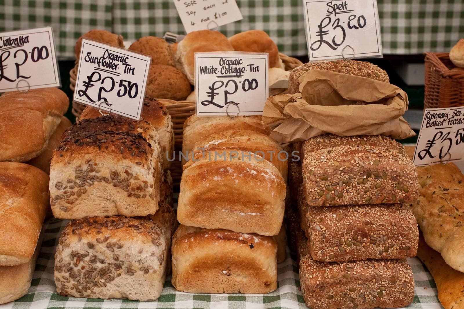 fresh bread loaves