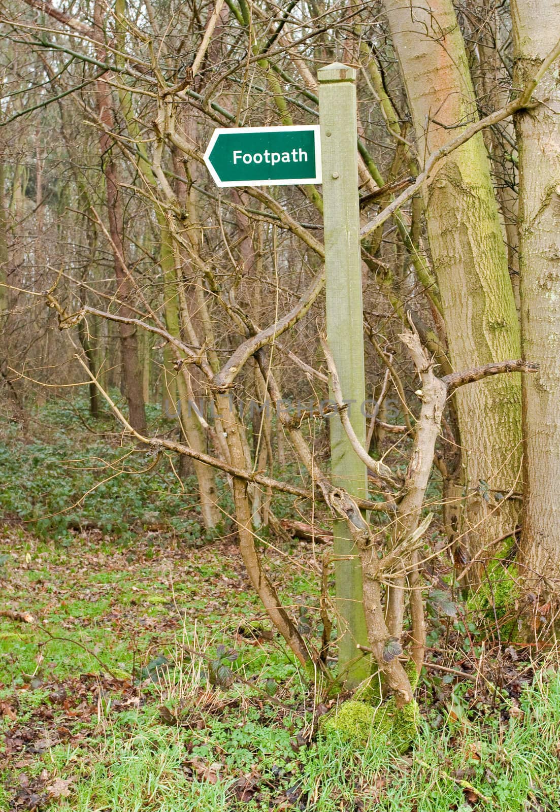 public footpath sign