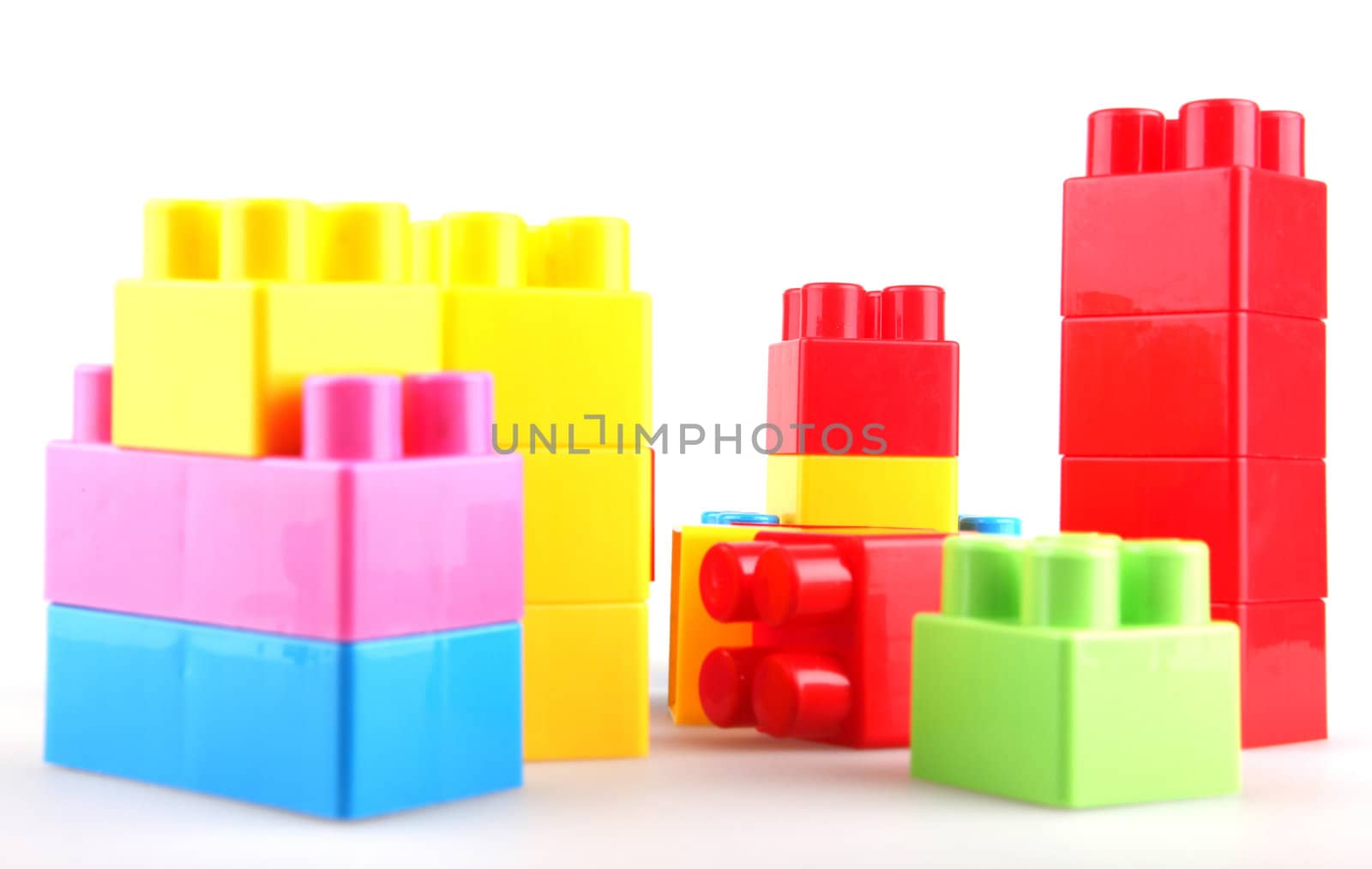 Plastic building blocks