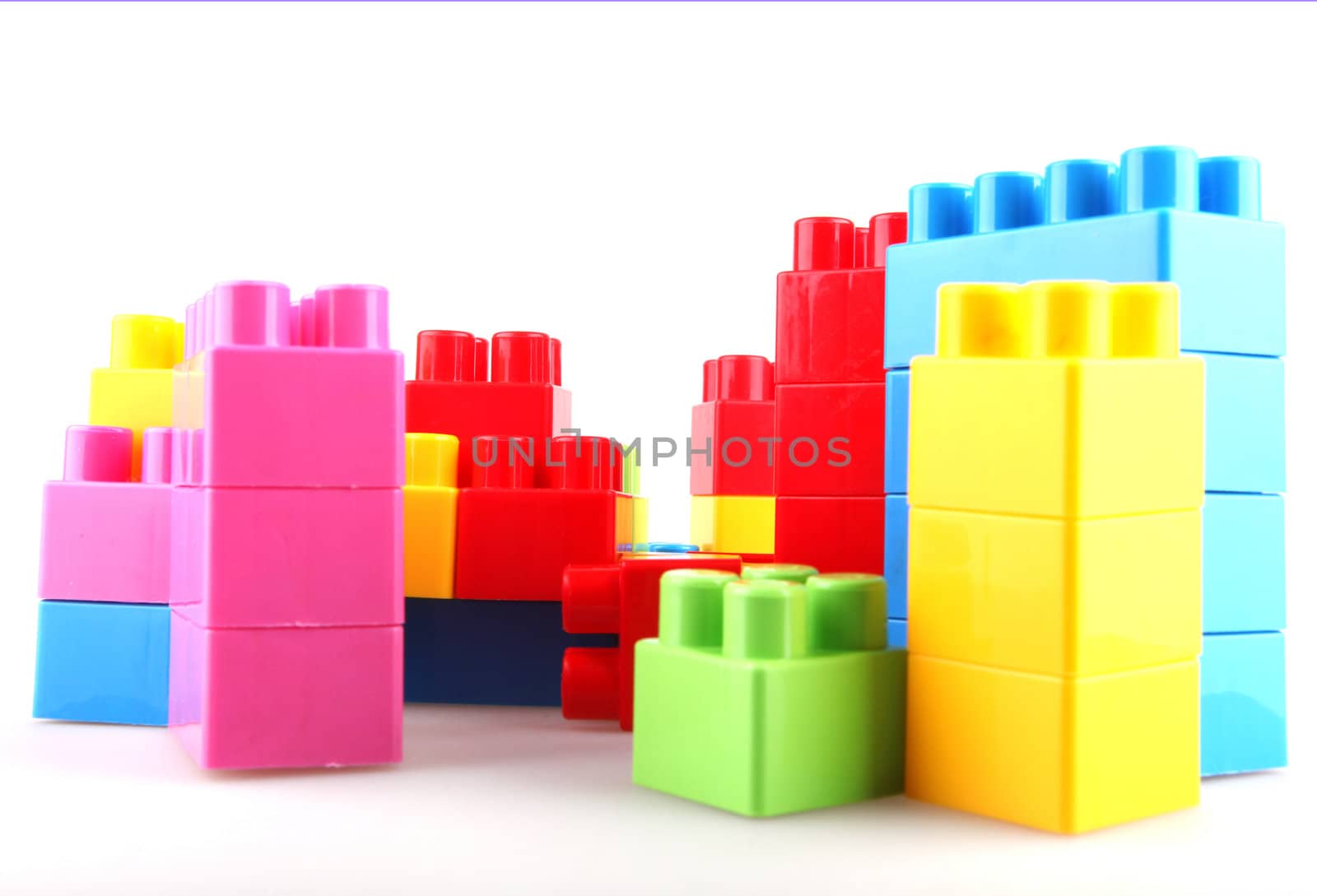 Plastic building blocks