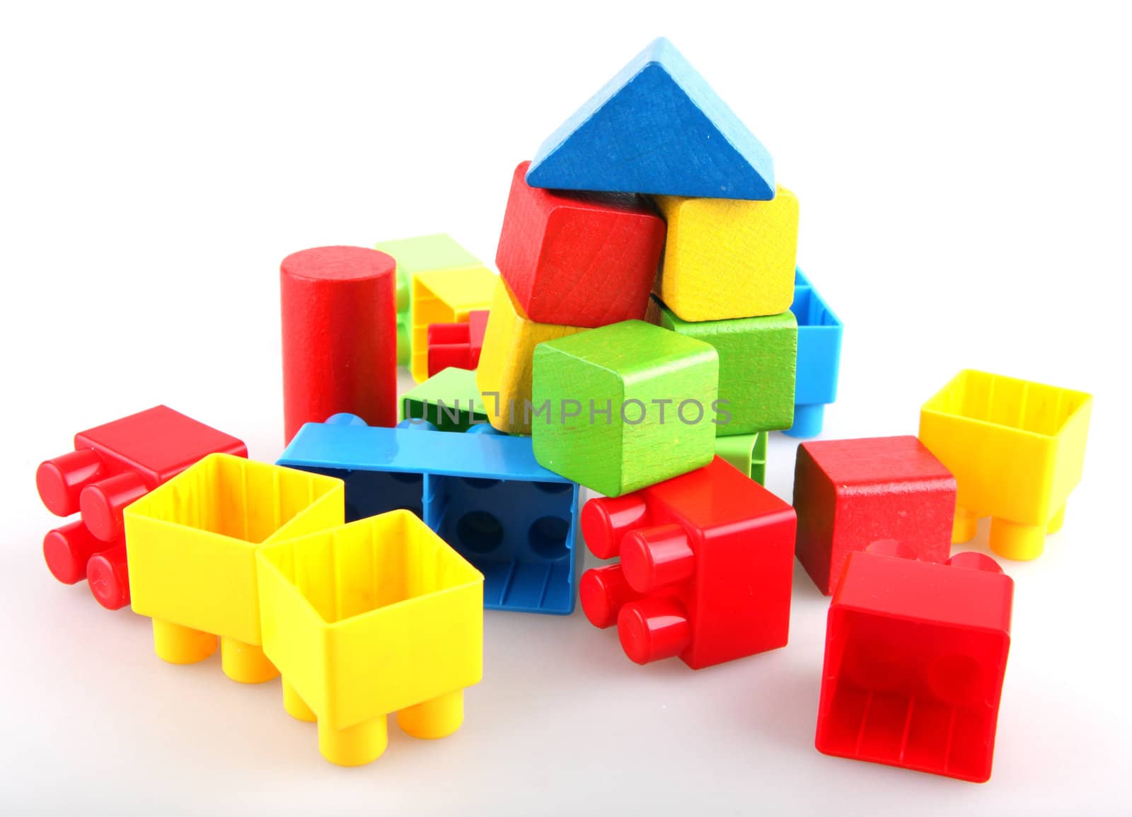 Plastic building blocks