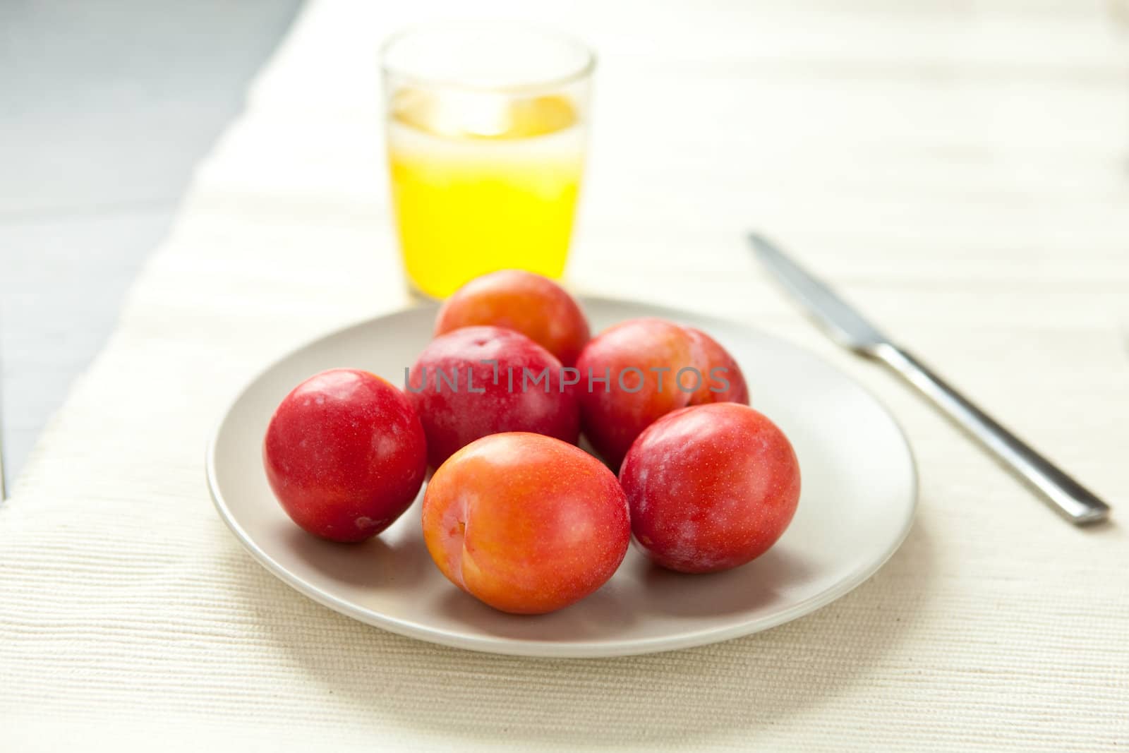 fresh plums