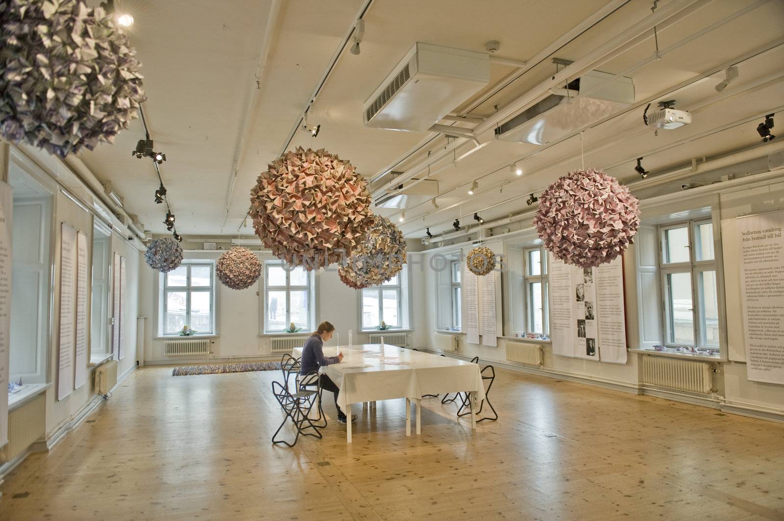 Interior of art studio in the Coint museum in Stockholm, Sweden