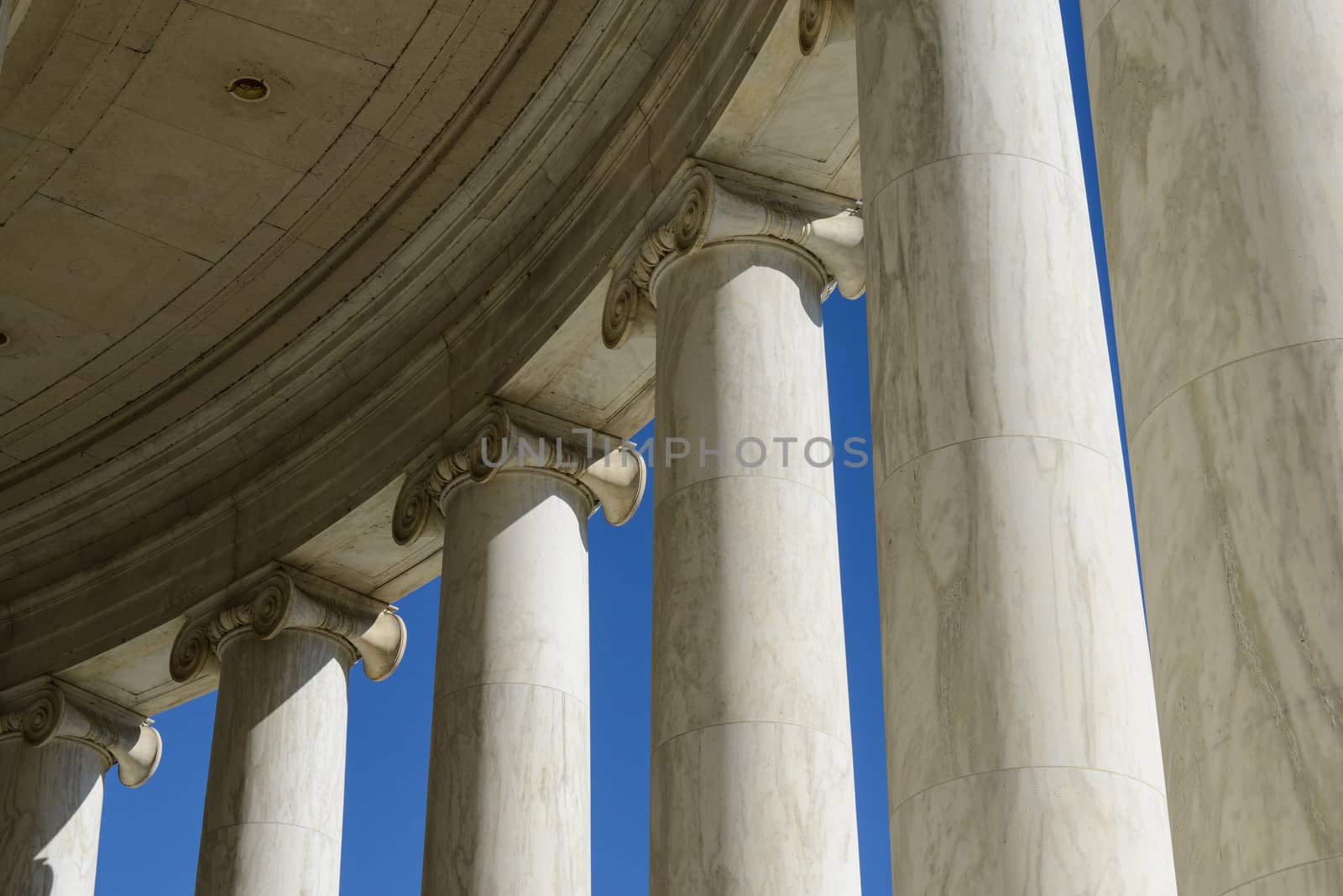 Pillars at the Jefferson Memorial