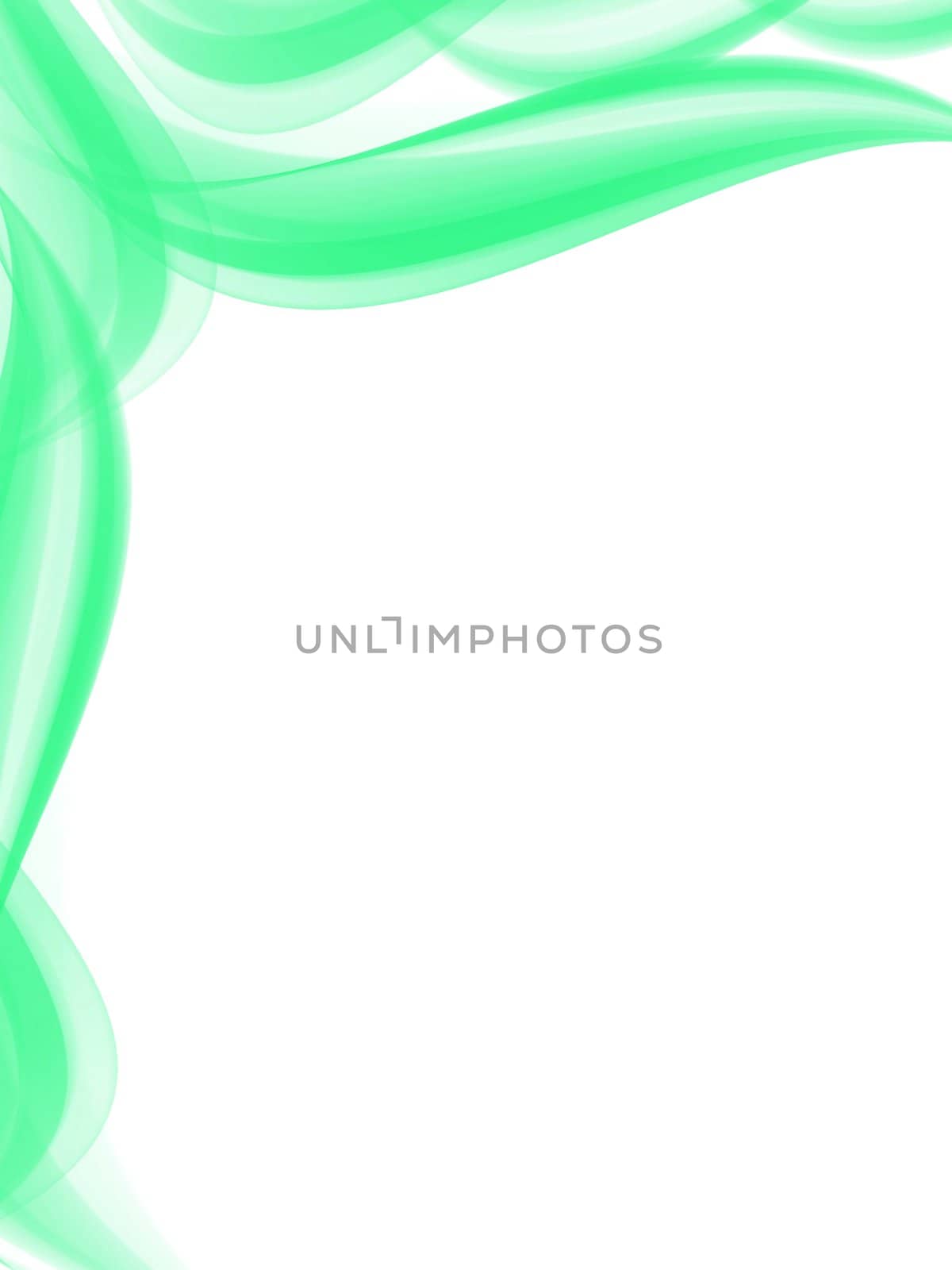 An illustrative decreative smoke background on a white background