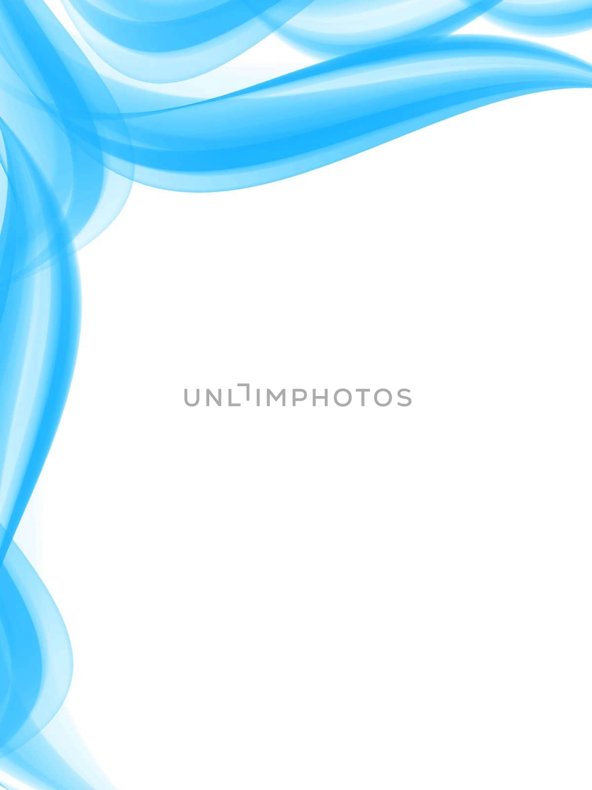 An illustrative decreative smoke background on a white background