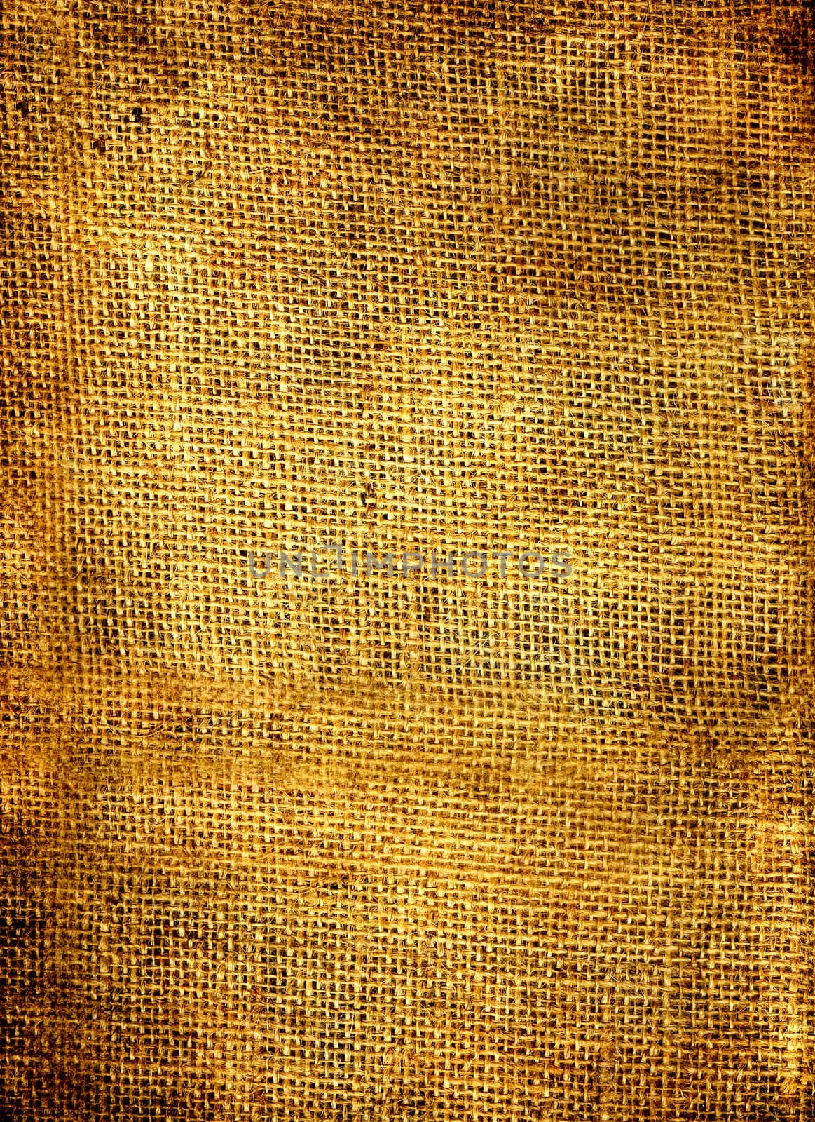 Closeup of an old sackcloth texture.