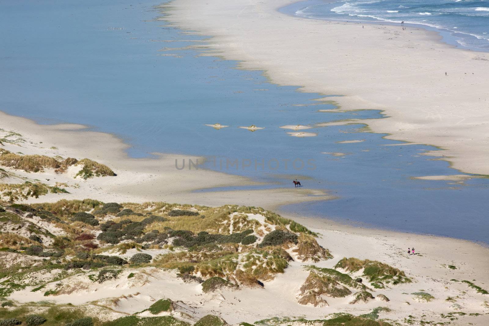 The lagoon at Long Beach in the Cape Peninsula, South Africa.