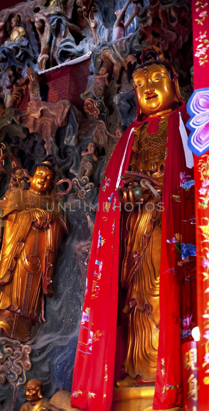 Buddhist Statue Jade Buddha Temple Jufo Si Shanghai China by bill_perry