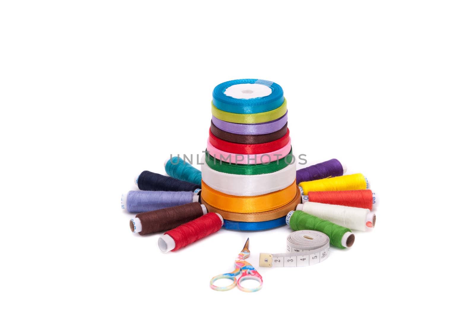 Colorful sewing kit