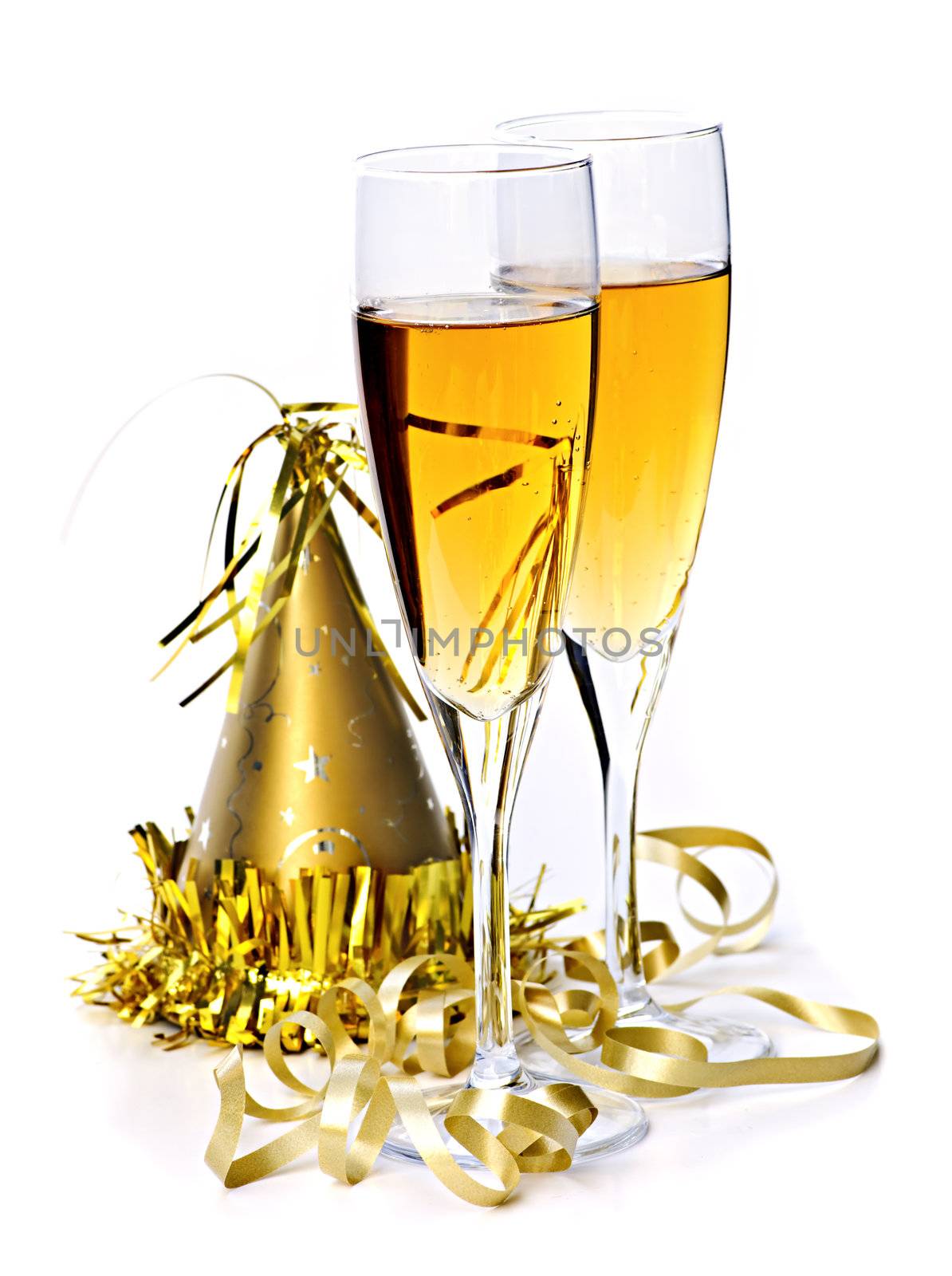 Champagne and New Years decorations by elenathewise