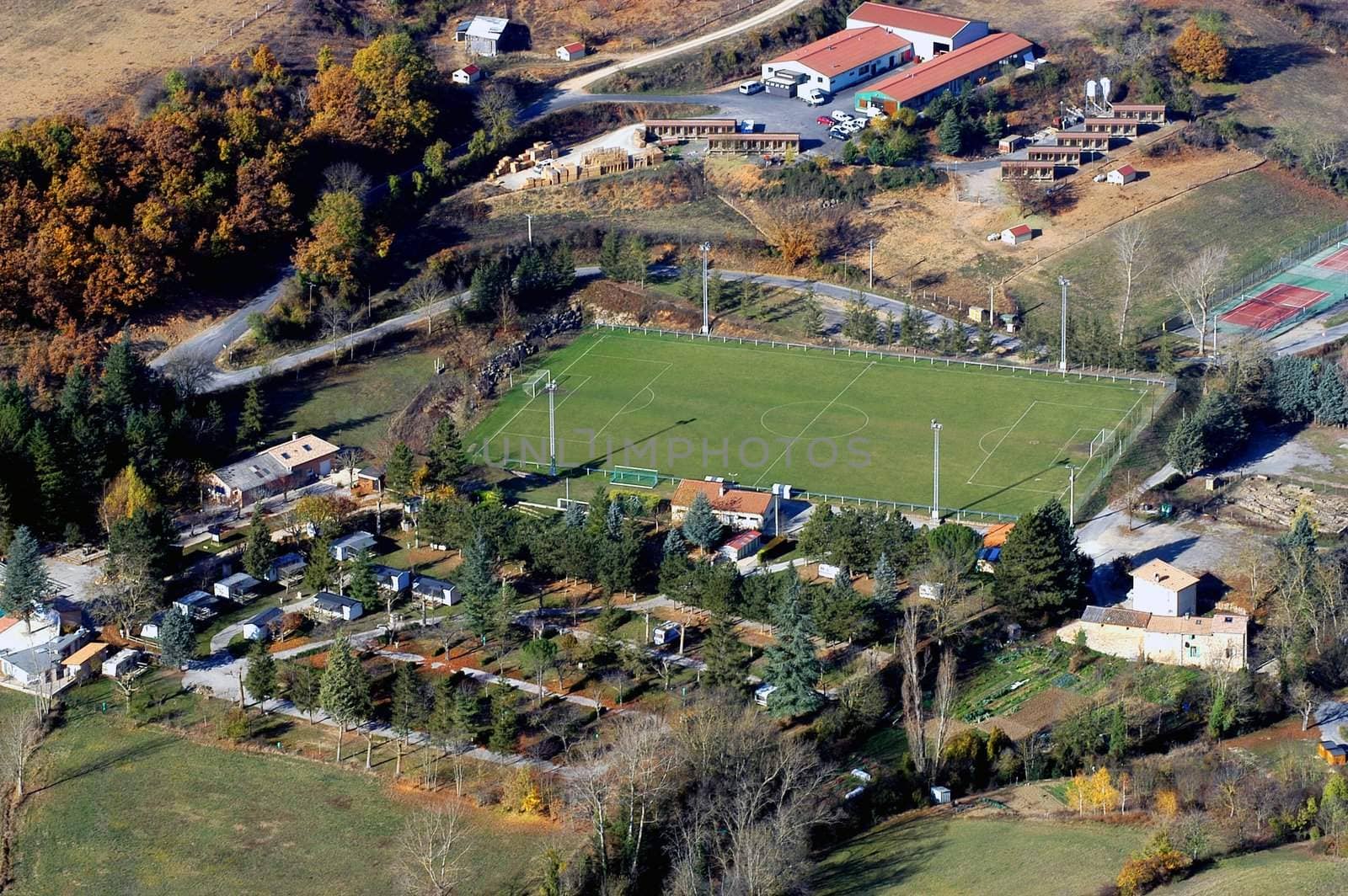 French city of Millau seen high