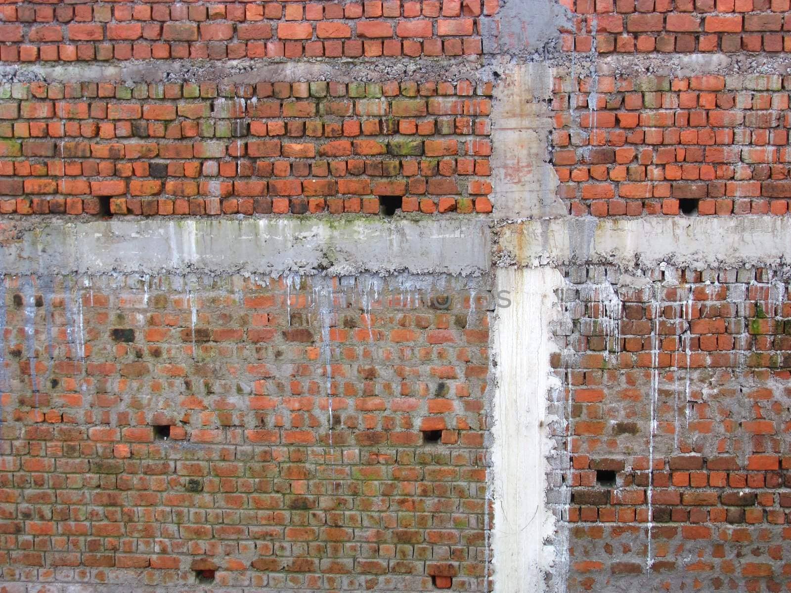 old brick wall as texture and background