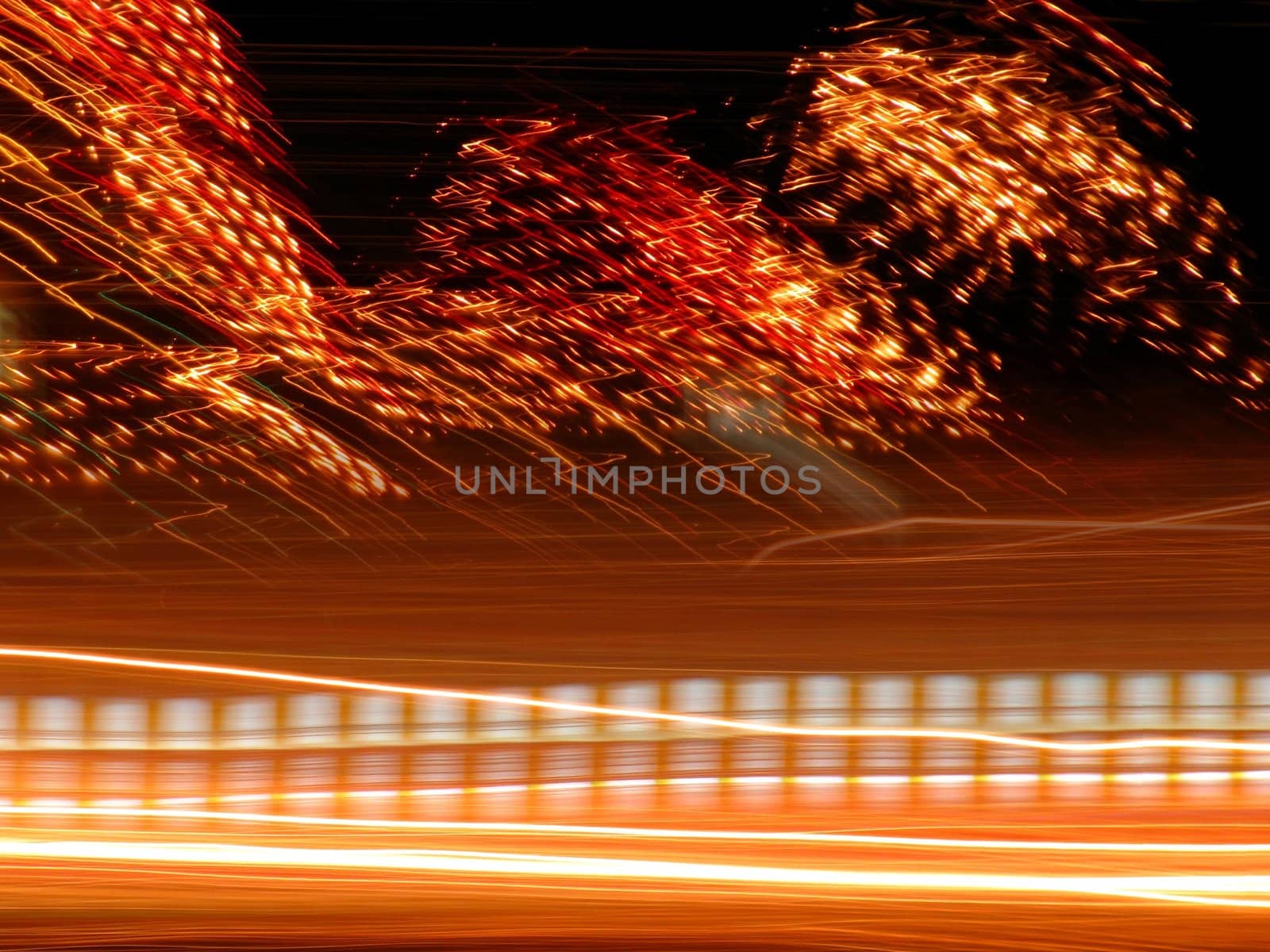 Abstract background created using light art (light painting)