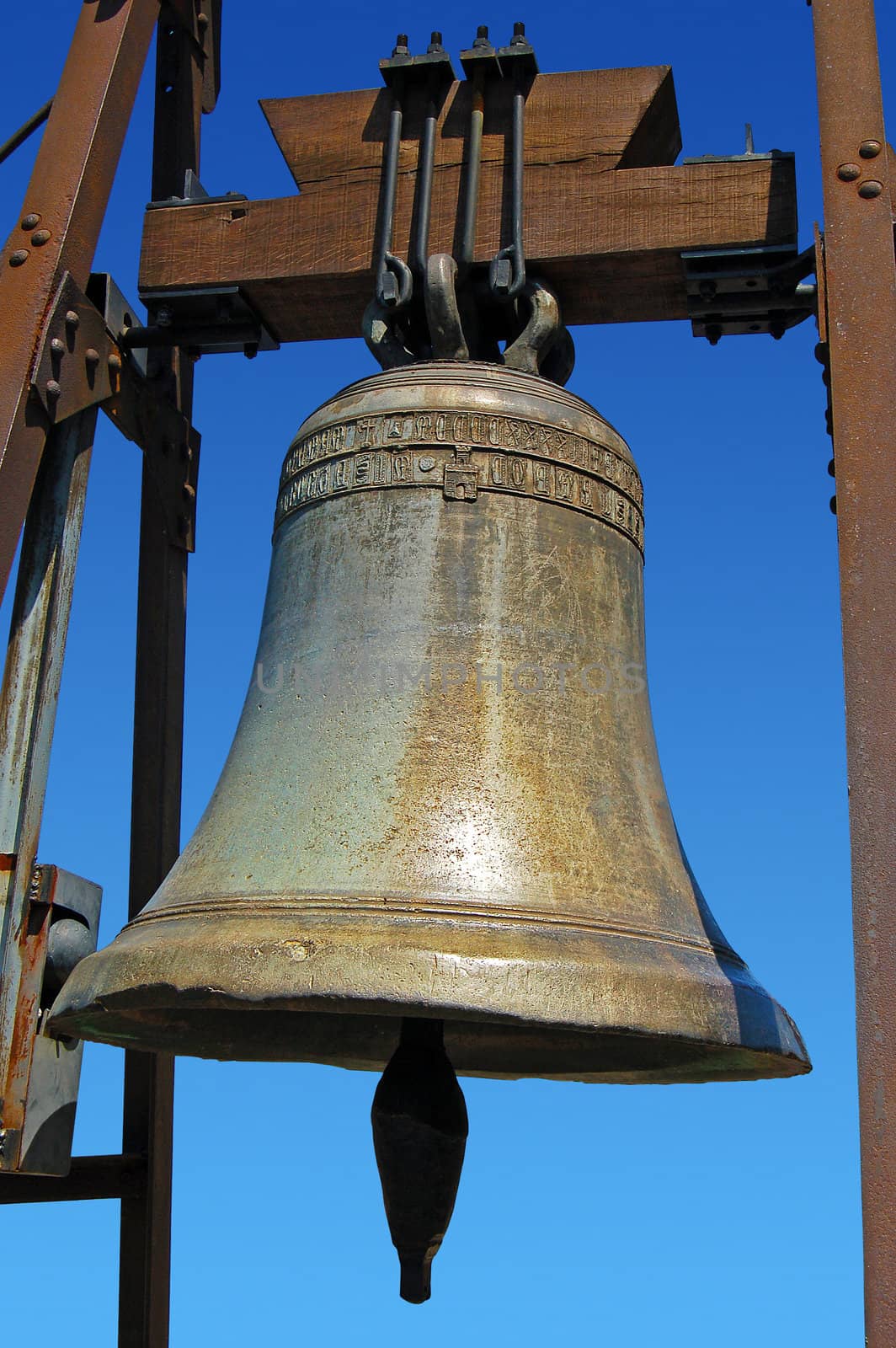 Great bronze bell of blue sky - Malcesine Italy