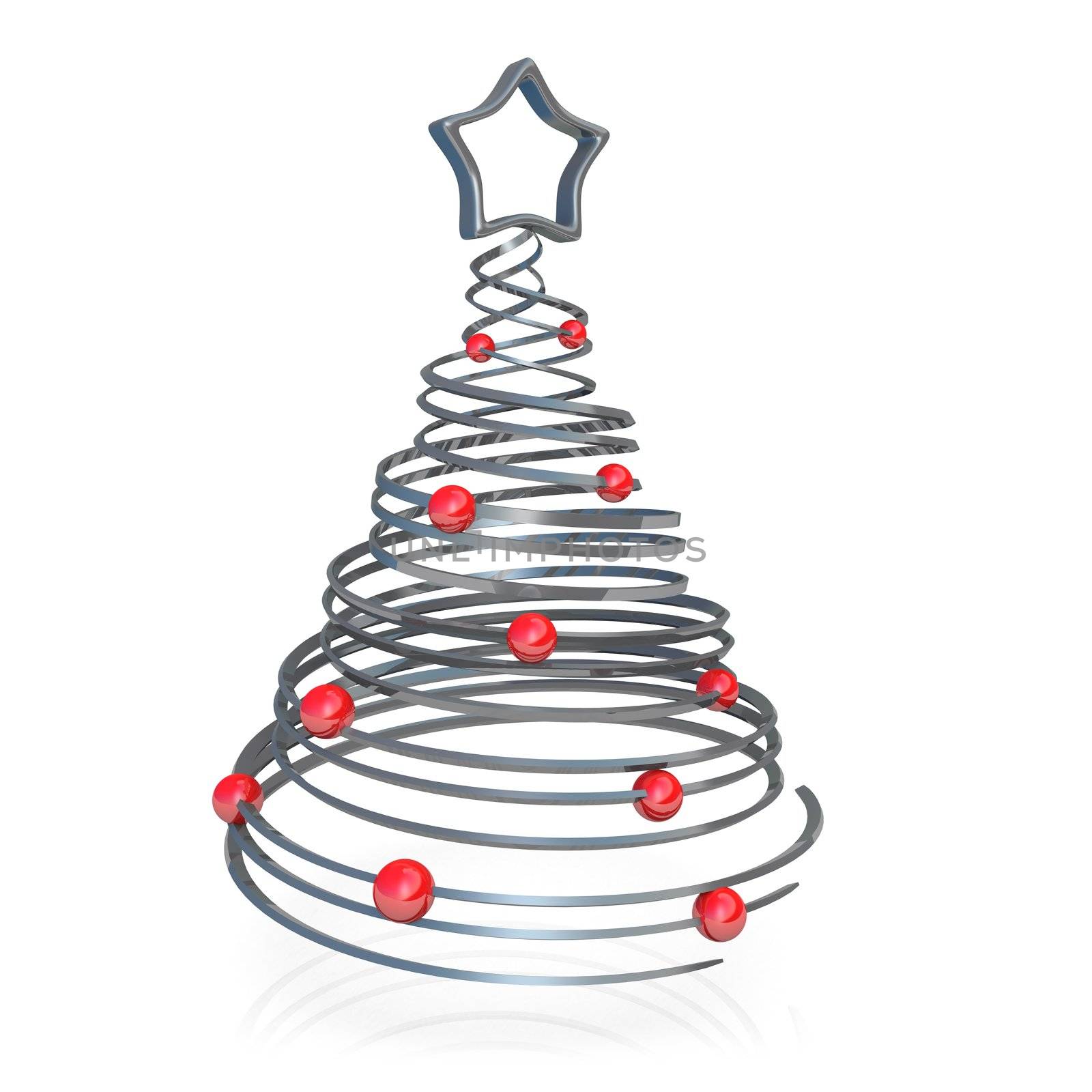 Computer generated image - Christmas Tree .