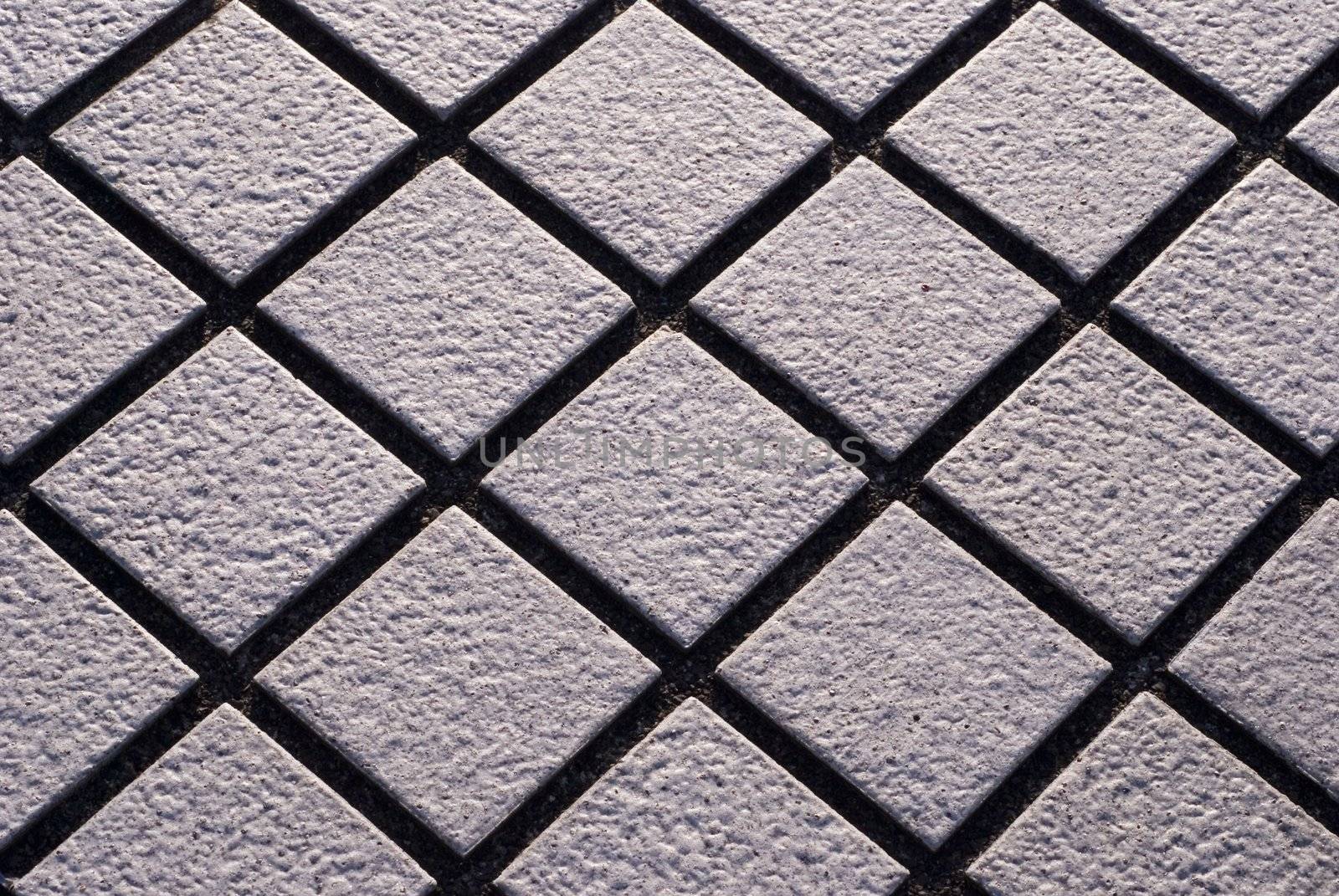 Diamond-shape street tiles by yaywreyn