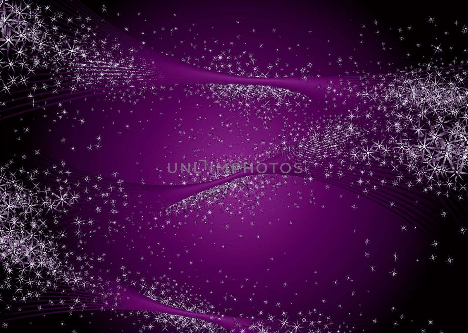 Inter galactic abstract star background in purple and magenta
