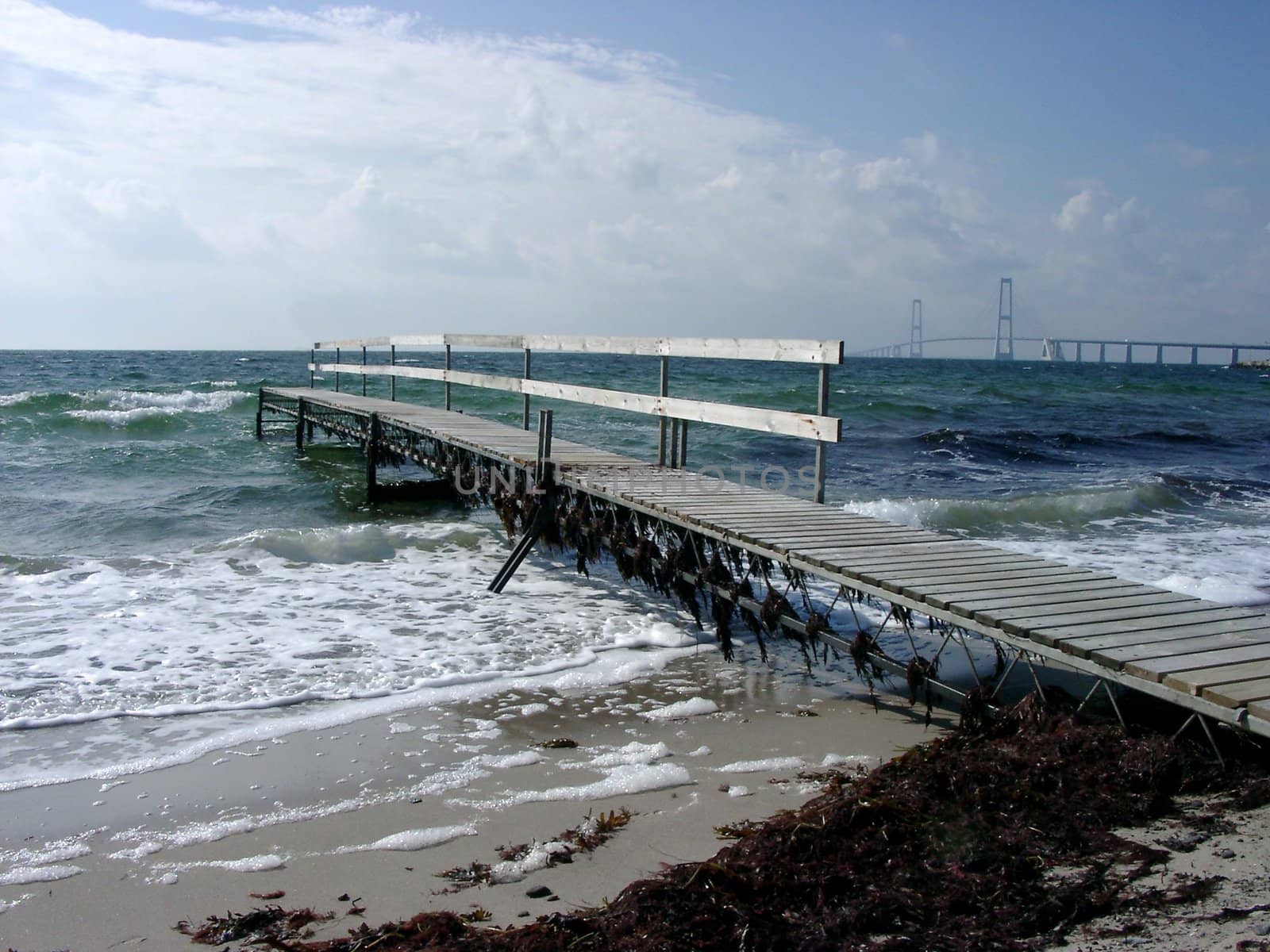 Small pier near The Storebelt, Denmark.