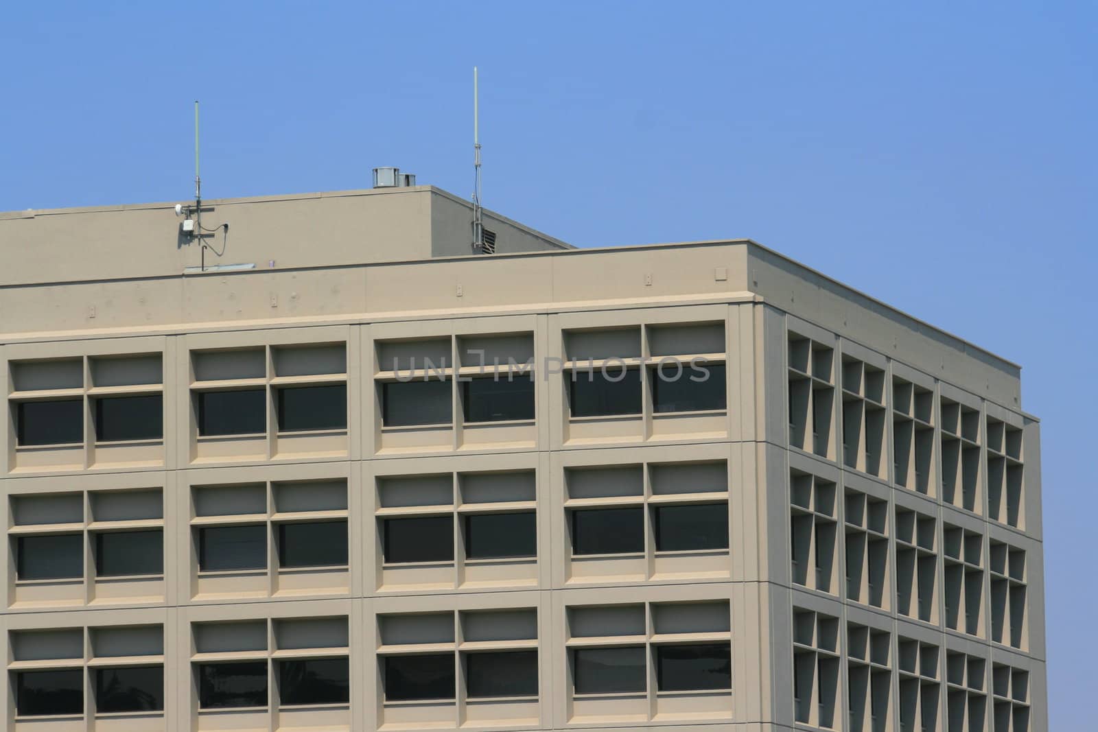 Close up of a modern building.
