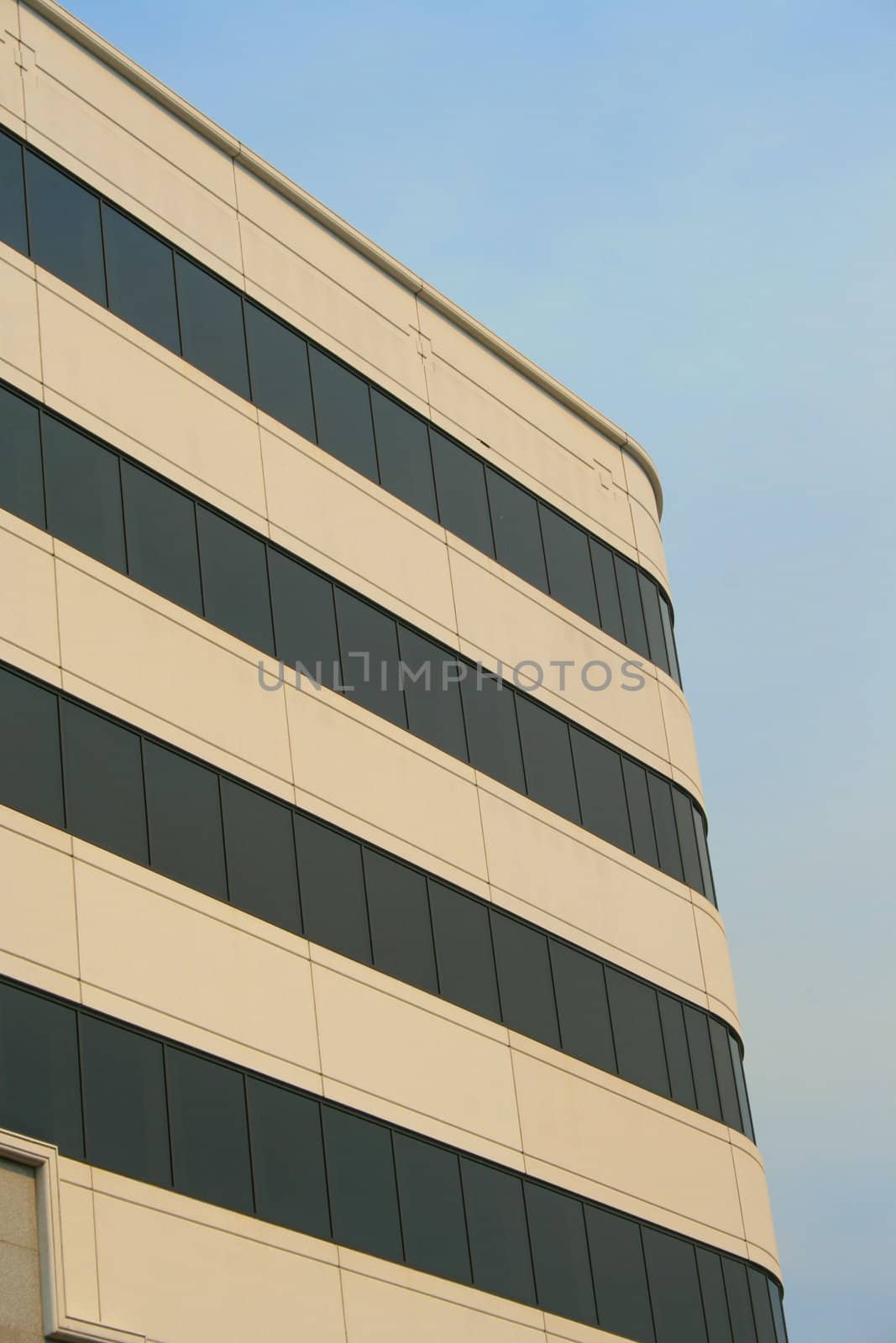 Close up of a modern building.
