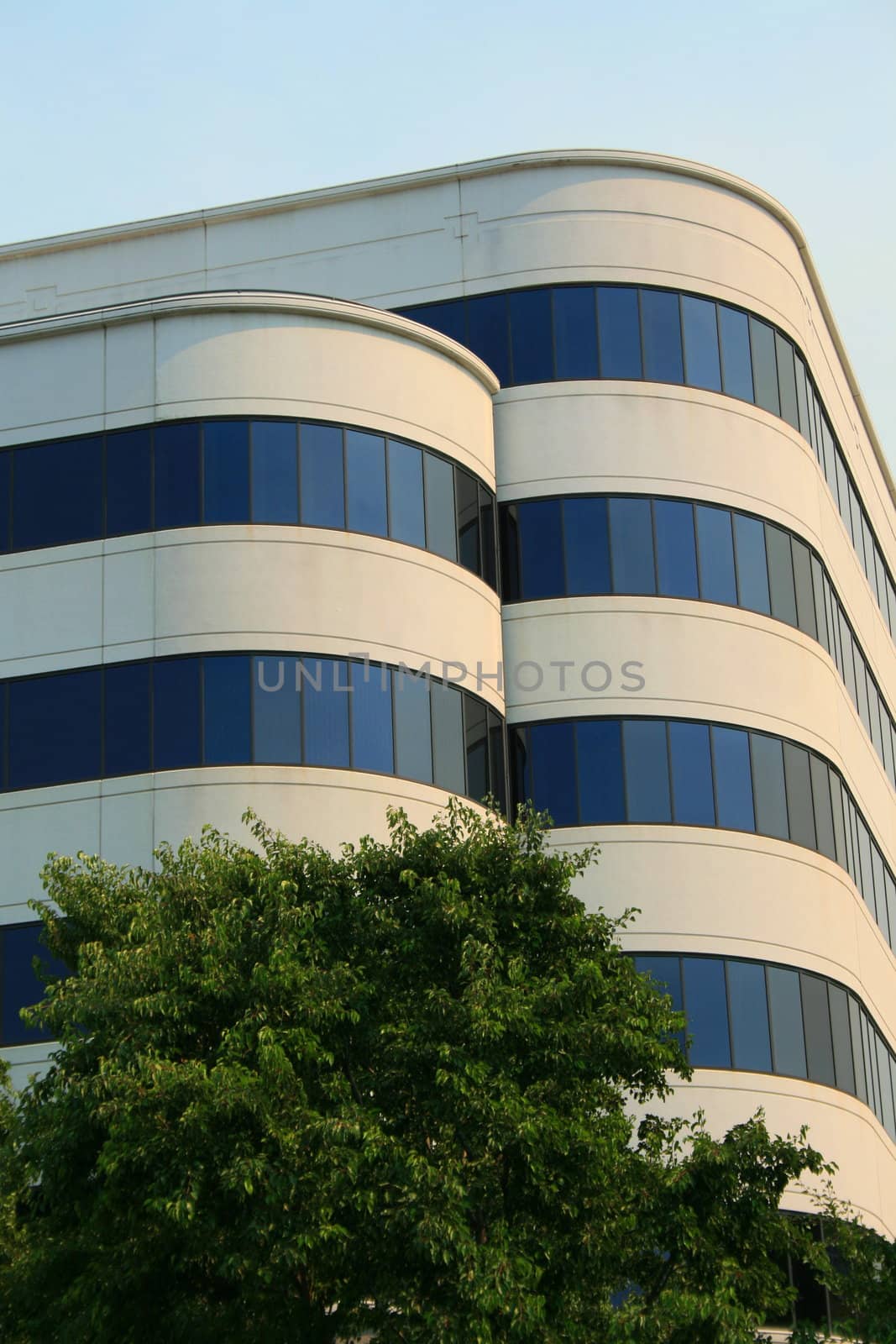 Close up of a modern building.
