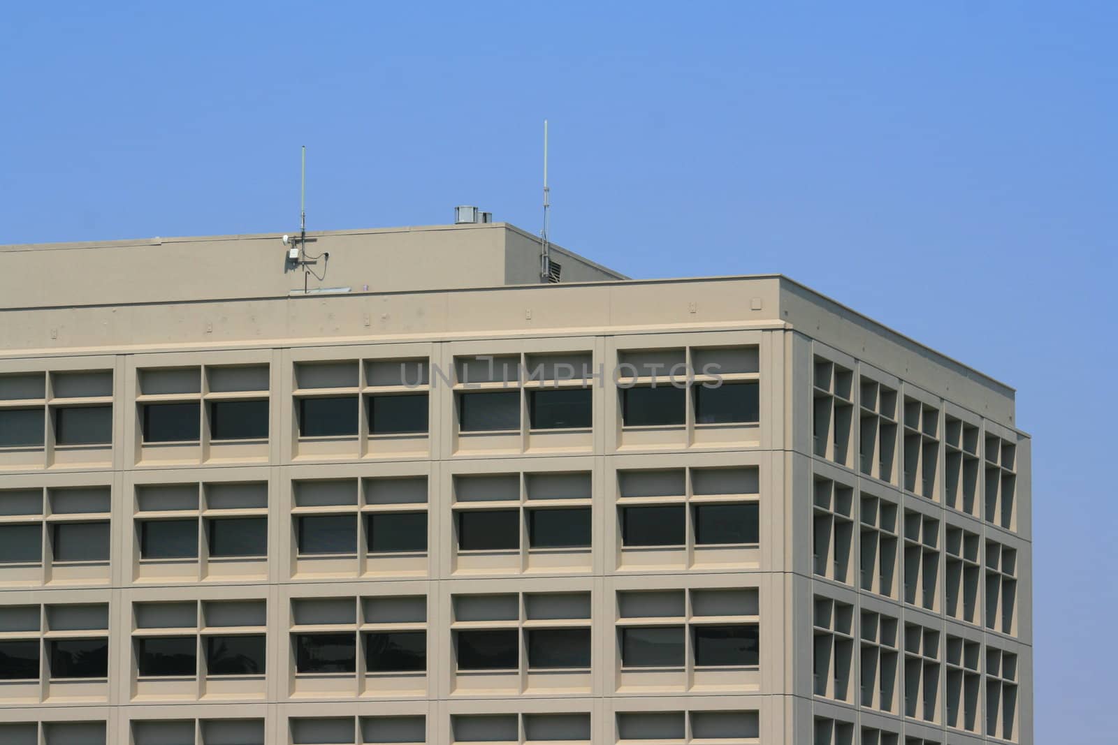 Close up of a modern building.
