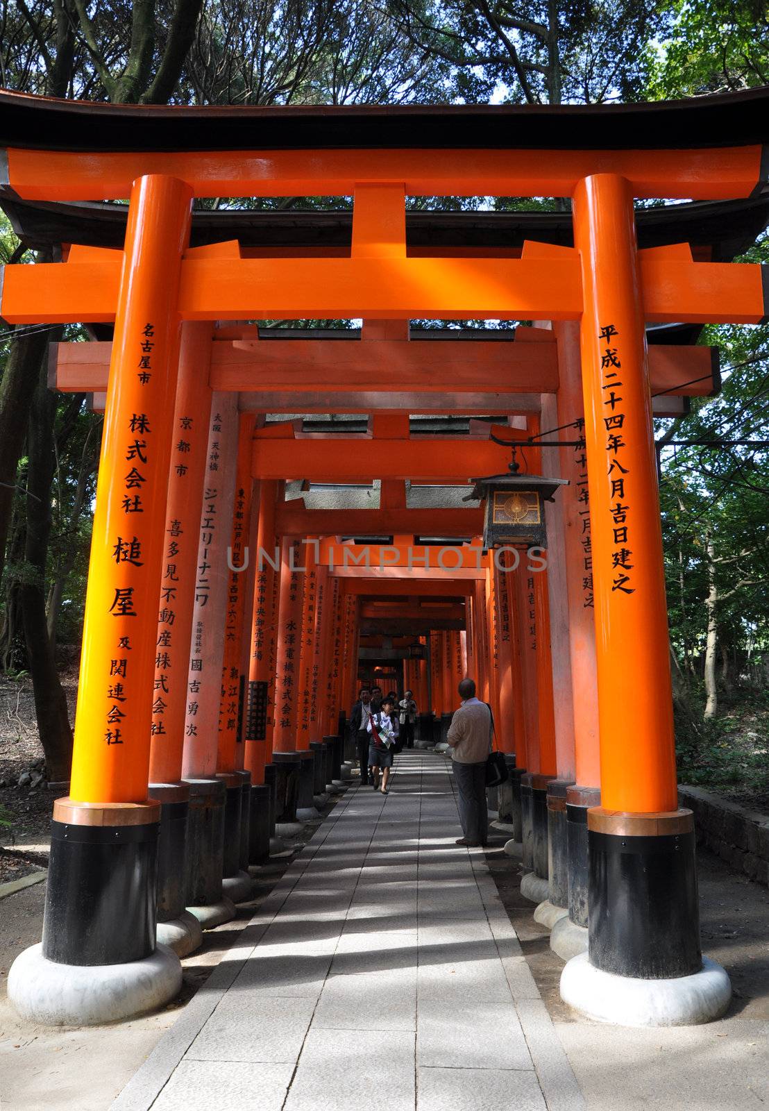 Fushimi Inari Taisha Shrine in Kyoto by siraanamwong