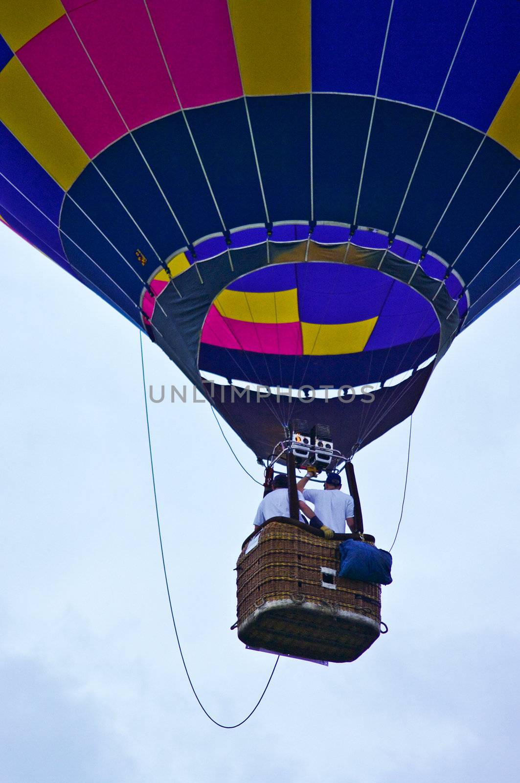 Hot air balloon in the sky by pixbox77