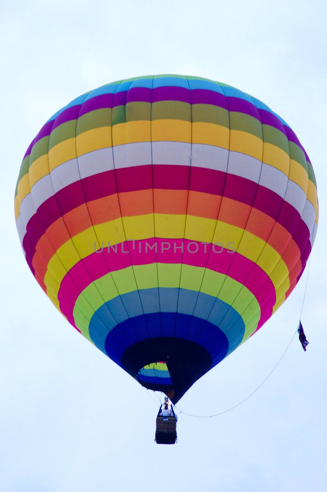 Hot air balloon in the sky