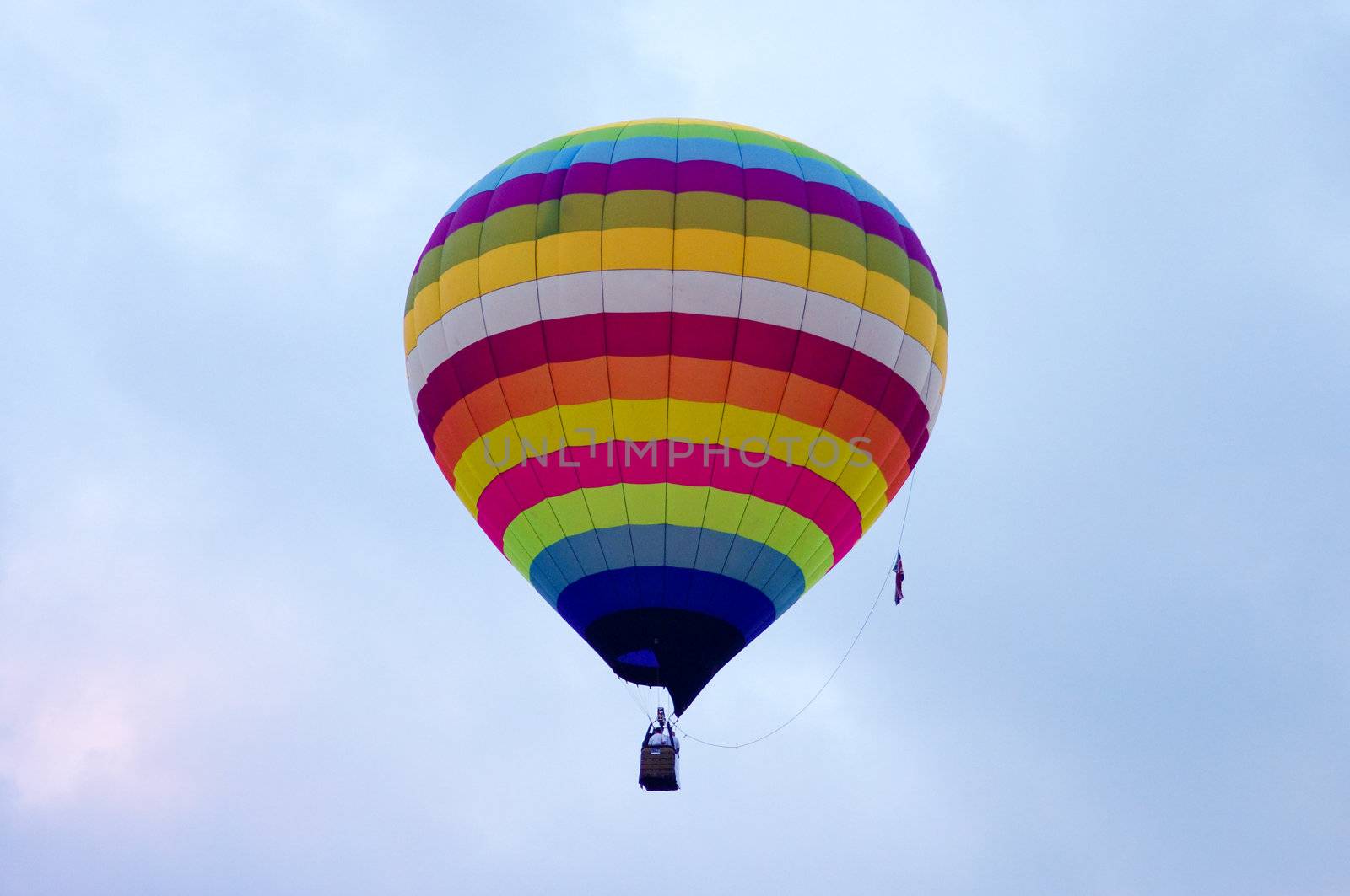 Hot air balloon in the sky