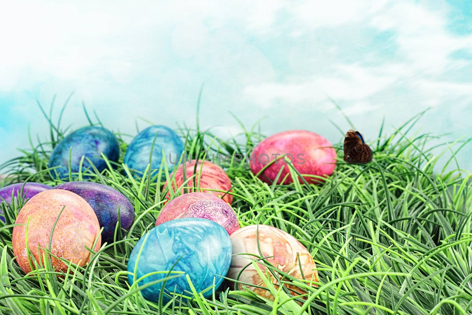 Colorful Tie Dyed Easter Eggs by StephanieFrey