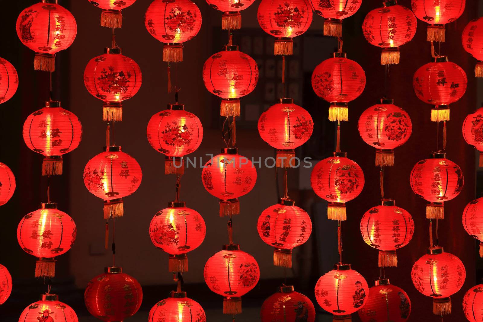 Big red lanterns