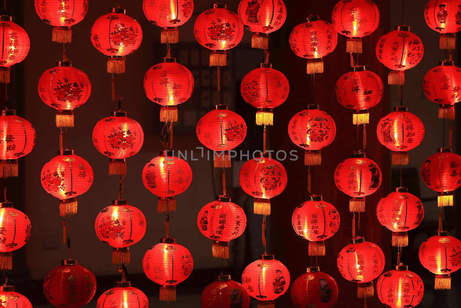 Big red lanterns