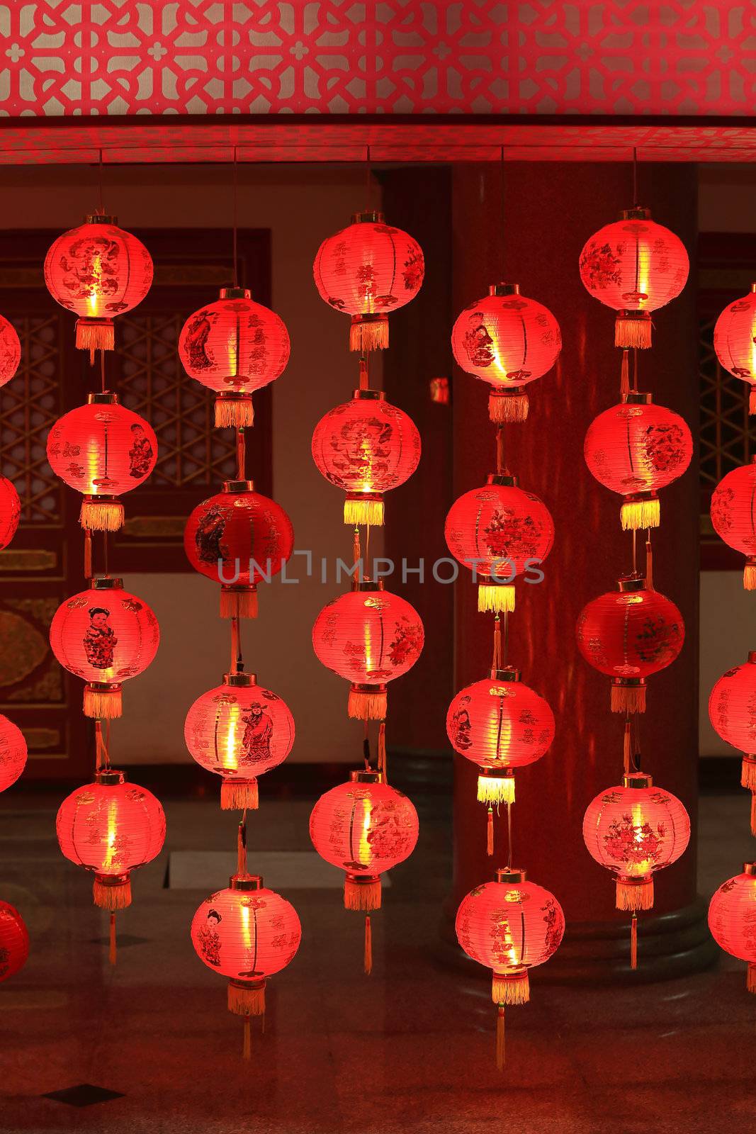 Big red lanterns