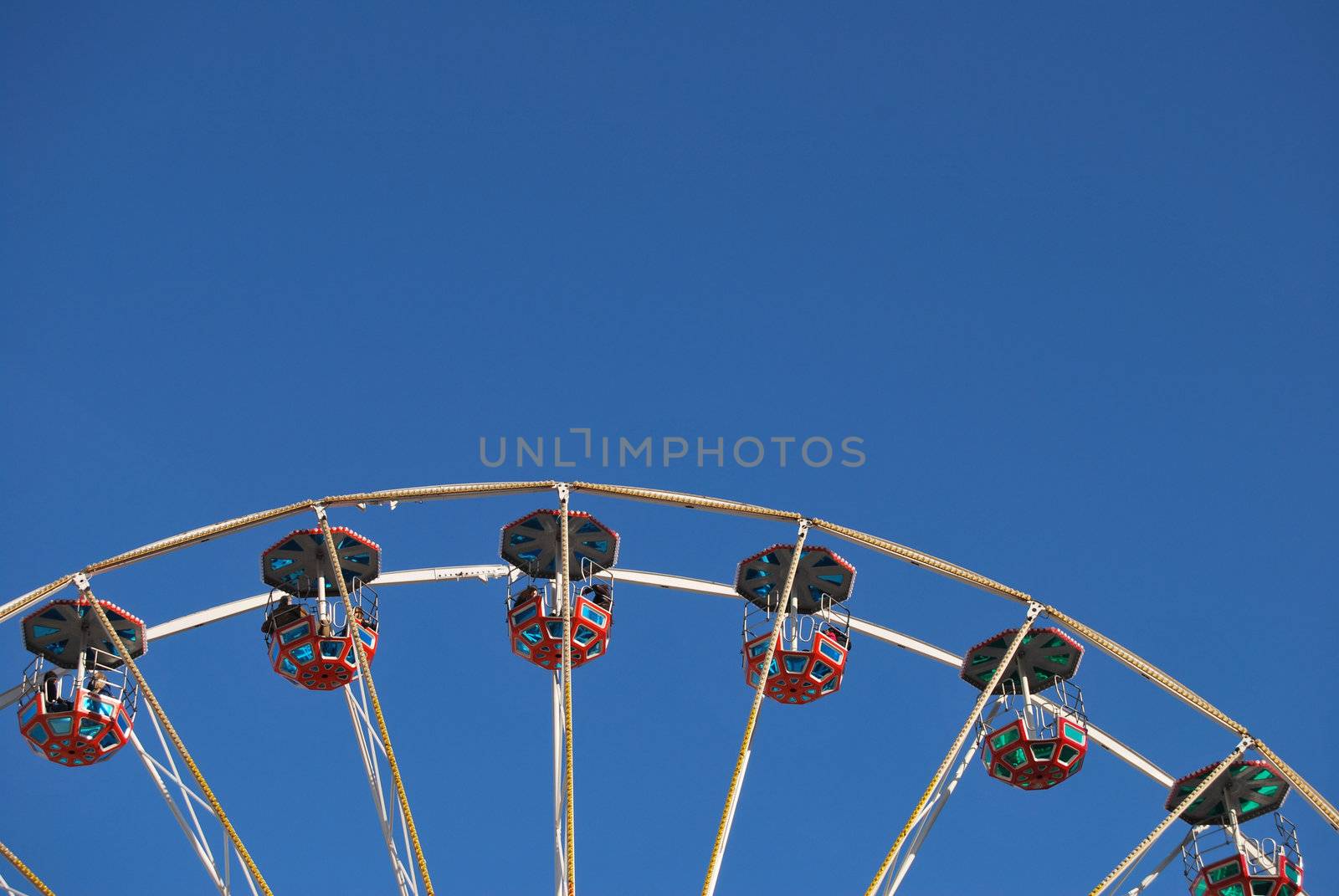 carousel and blue sky