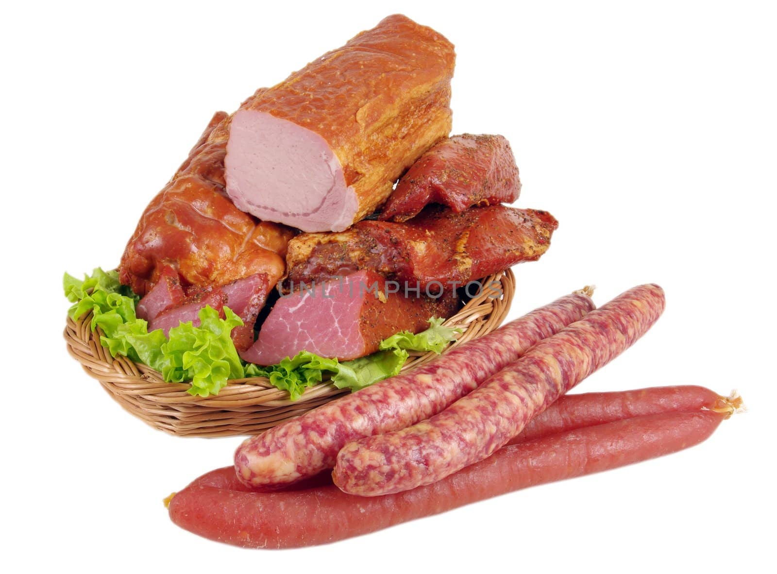 Meat and sausage products - very popular meal at many people