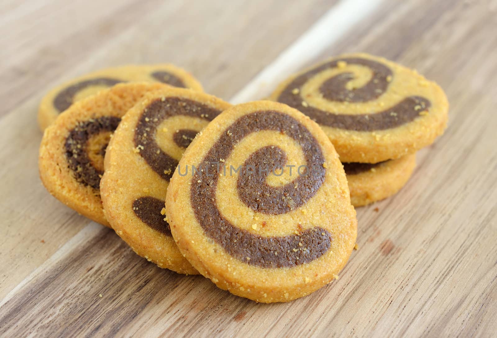 Homemade cookies on wooden